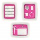 Cutie depozitare cu capac mare alb/roz mybox leitz