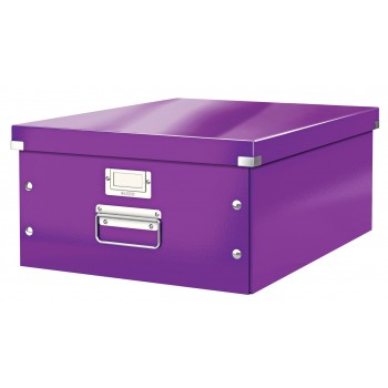 Cutie depozitare mare mov click&store leitz
