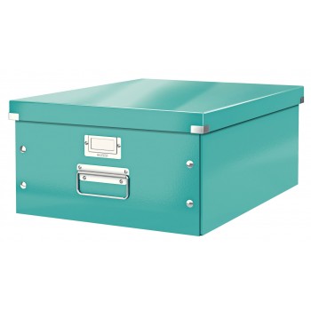 Cutie depozitare mare turcoaz click&store leitz