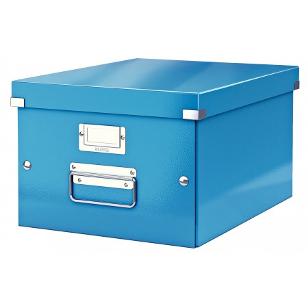 Cutie depozitare medie albastra click&store leitz Cutie depozitare medie albastra click&store leitz