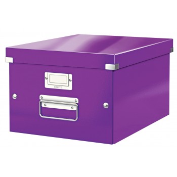 Cutie depozitare medie mov click&store leitz
