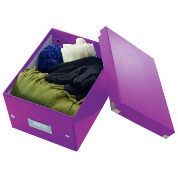 Cutie depozitare mica mov click&store leitz Cutie depozitare mica mov click&store leitz