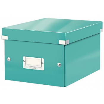 Cutie depozitare mica turcoaz click&store leitz
