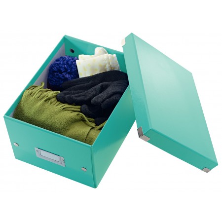 Cutie depozitare mica turcoaz click&store leitz Cutie depozitare mica turcoaz click&store leitz