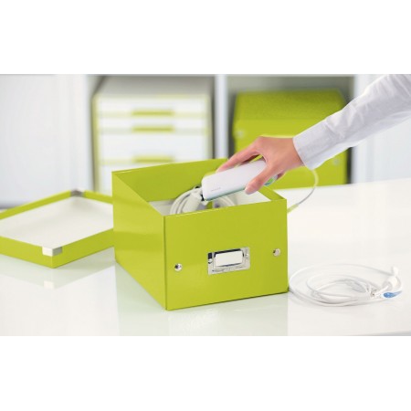 Cutie depozitare mica verde click&store leitz