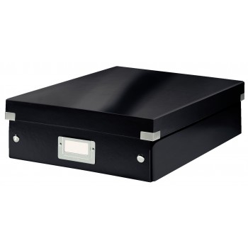 Cutie organizer medie neagra click&store leitz