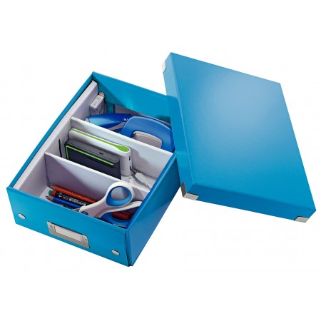 Cutie organizer mica albastra click&store leitz Cutie organizer mica albastra click&store leitz
