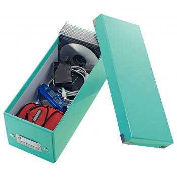 Cutie pentru cd-uri turcoaz click&store leitz