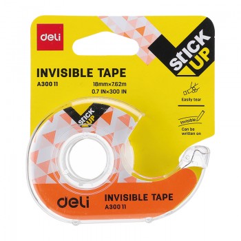 Dispenser banda adeziva invisible 18mm*7.62m deli