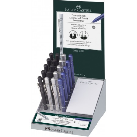 Display 20 buc creion mecanic 0.7mm diverse culori grip 2011 faber castell Display 20 buc creion mecanic 0.7mm diverse culori grip 2011 faber castell