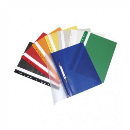 Dosar plastic cu sina si multiperforatii galben noki