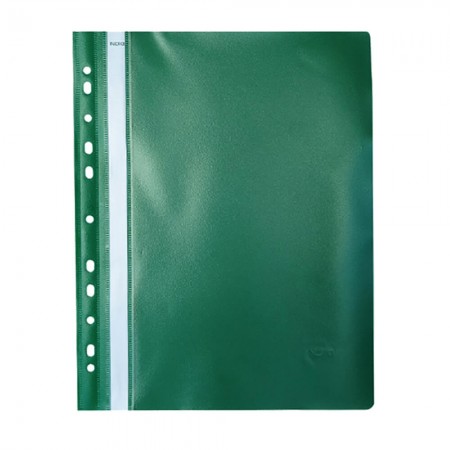 Dosar plastic cu sina si multiperforatii verde noki Dosar plastic cu sina si multiperforatii verde noki