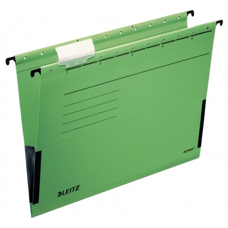 Dosar suspendabil cu burduf verde alpha leitz