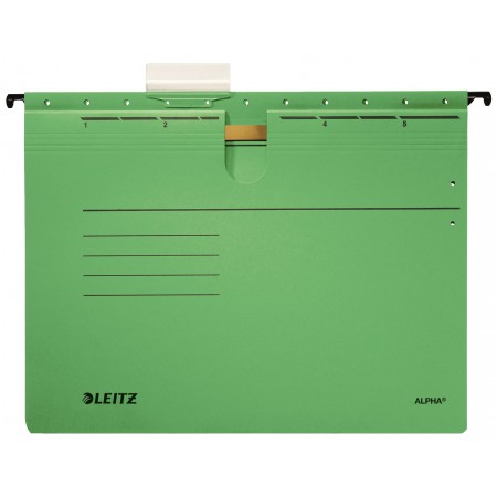 Dosar suspendabil cu sina verde alpha leitz