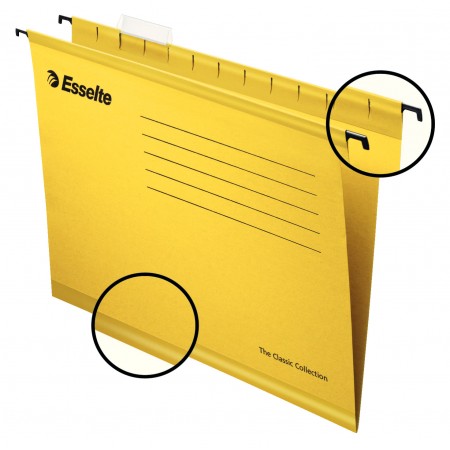 Dosar suspendabil galben standard pendaflex esselte