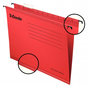 Dosar suspendabil rosu standard pendaflex esselte