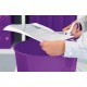Foarfeca birou 20.5cm mov metalizat wow titanium leitz