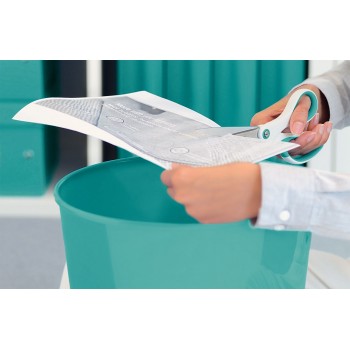 Foarfeca birou 20.5cm turcoaz metalizat wow titanium leitz