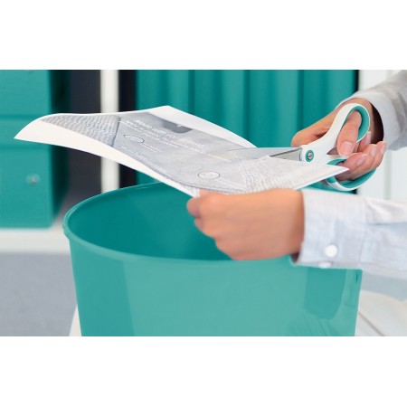 Foarfeca birou 20.5cm turcoaz metalizat wow titanium leitz