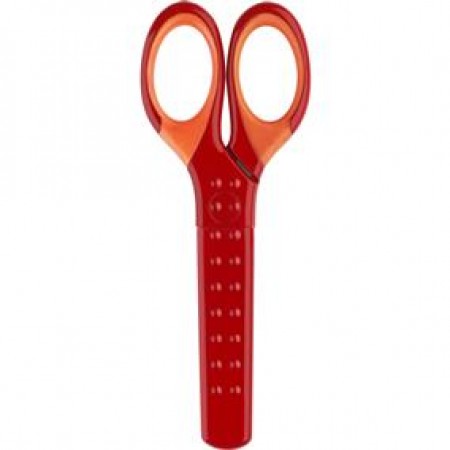 Foarfeca scolara cu protectie grip rosie faber-castell Foarfeca scolara cu protectie grip rosie faber-castell
