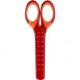 Foarfeca scolara cu protectie grip rosie faber-castell Foarfeca scolara cu protectie grip rosie faber-castell
