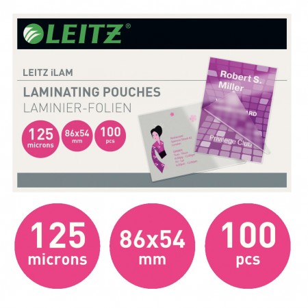 Folie 54x86mm 125 microni 100/top leitz
