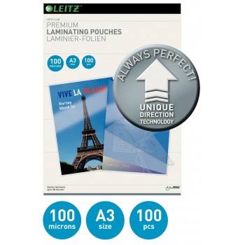 Folie a3 100 microni 100/top udt leitz