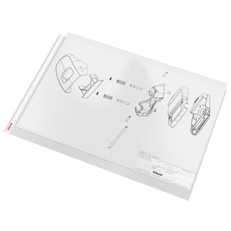 Folie protectie a3 10/set 85 microni esselte