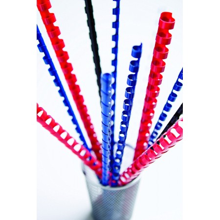 Inel plastic 6mm albastru pt 2-20 coli 100/cutie fellowes