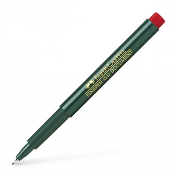 Liner 0.4mm rosu finepen 1511 faber-castell