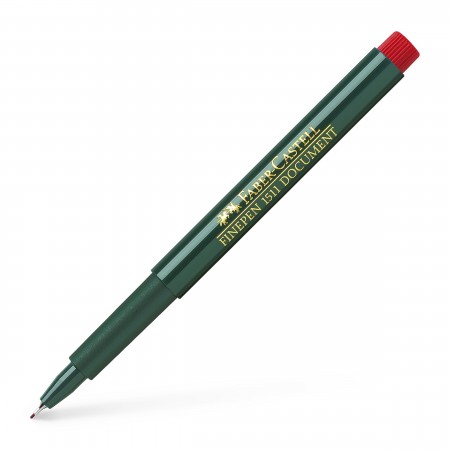Liner 0.4mm rosu finepen 1511 faber-castell