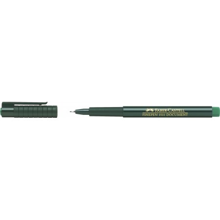 Liner 0.4mm verde finepen 1511 faber-castell