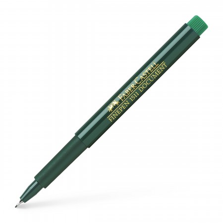 Liner 0.4mm verde finepen 1511 faber-castell