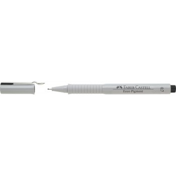 Liner 0.7mm negru eco pigment faber-castell
