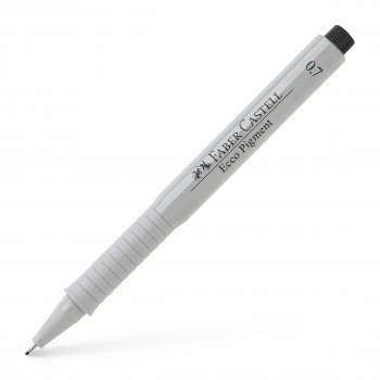 Liner 0.7mm negru eco pigment faber-castell