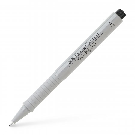 Liner 0.7mm negru eco pigment faber-castell