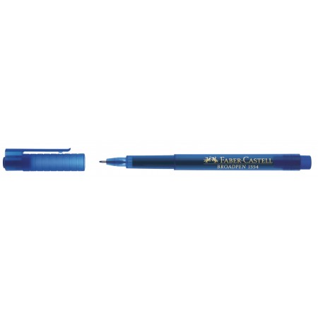 Liner 0.8mm albastru broadpen 1554 faber-castell