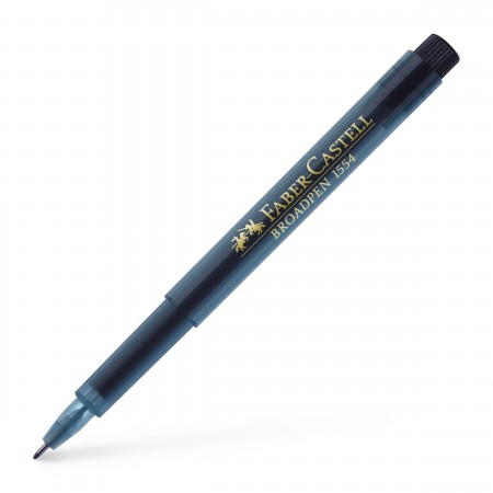 Liner 0.8mm negru broadpen 1554 faber-castell