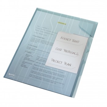 Mapa plastic 3*20 coli albastra 3 separatoare comb jumbo leitz