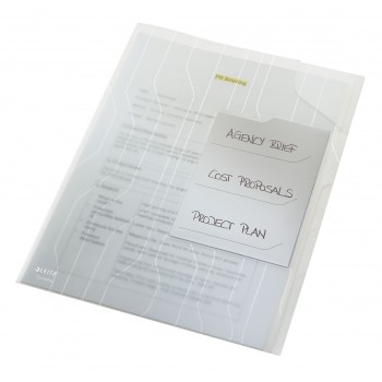 Mapa plastic 3*20coli transparenta 3 separatoare jumbo leitz