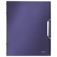 Mapa plastic cu elastic 12 compartimente albastru-violet leitz