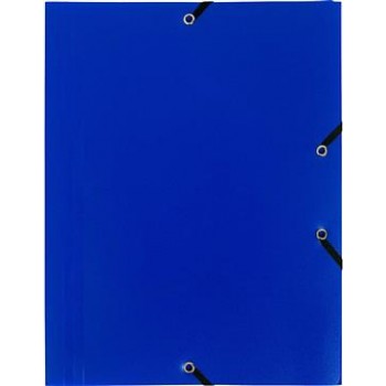 Mapa plastic cu elastic a4 albastru exacompta