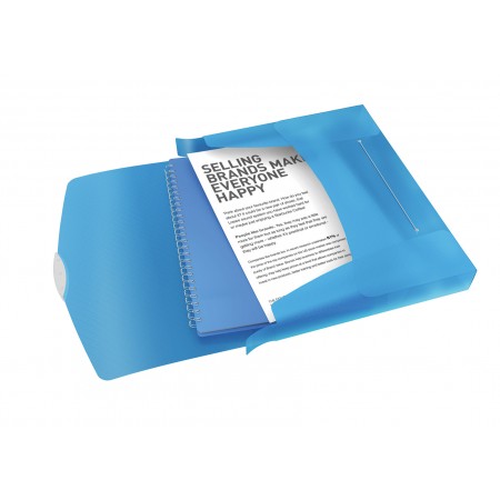 Mapa plastic cu elastic albastra jumbo vivida esselte Mapa plastic cu elastic albastra jumbo vivida esselte
