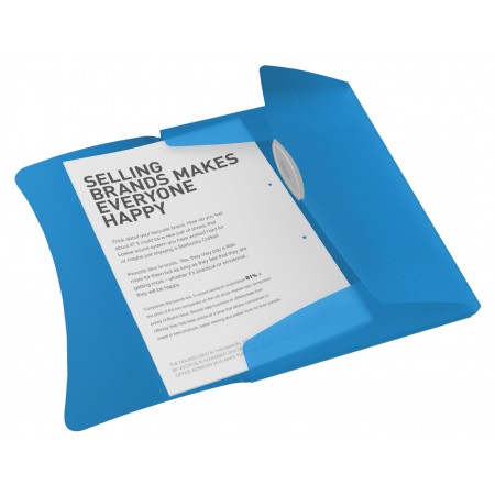 Mapa plastic cu elastic albastra vivida esselte