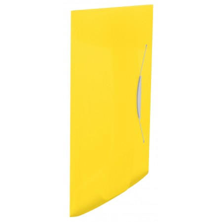 Mapa plastic cu elastic galbena vivida esselte