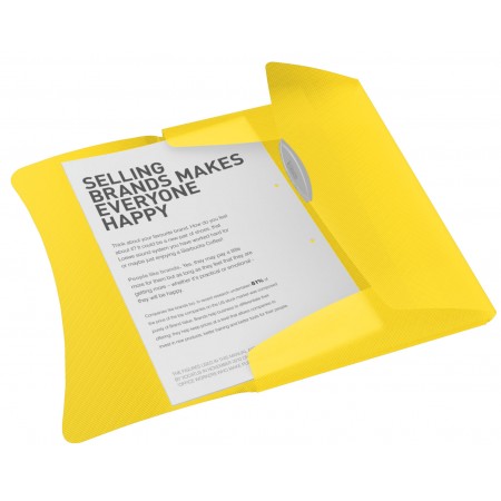 Mapa plastic cu elastic galbena vivida esselte