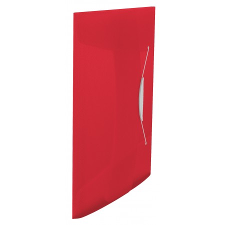 Mapa plastic cu elastic rosie vivida esselte