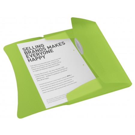 Mapa plastic cu elastic verde vivida esselte