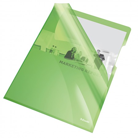 Mapa protectie a4 cristal tip l verde 150 microni esselte Mapa protectie a4 cristal tip l verde 150 microni esselte