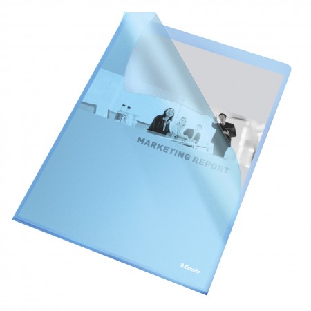 Mapa protectie a4 tip l albastra 105 microni 25/set esselte Mapa protectie a4 tip l albastra 105 microni 25/set esselte